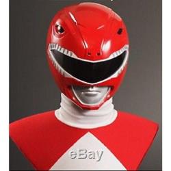 Moive Power Rangers Red Rangers Cosplay Fullface PVC Helmet Halloween Adult Mask