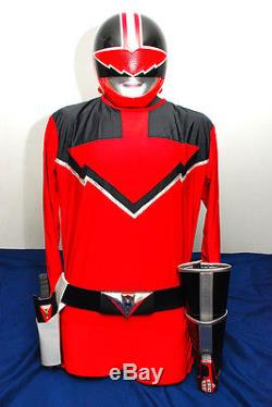 NEW Aniki Cosplay Power Rangers TimeForce Timeranger Quantum TimeFire costume