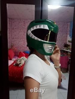 NEW Green Mighty Morphin Power Rangers Helmet Costume Adult cosplay Fancy Hero