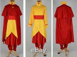 NEW Legend of Korra Tenzin Cosplay Red Uniform Custom Made Complete Costume