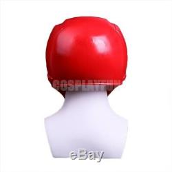 NEW Power Rangers PVC Mask Red Ranger Helmet Cosplay Prop Fit Most