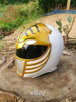 NEW White Power Rangers Mighty Morphin Helmet Costume cosplay Fancy Adult Hero