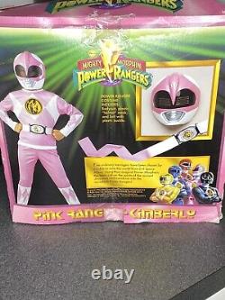 NIB NOS Vintage 1994 Kids Size Medium Mighty Pink Kimberly Power Ranger Costume