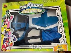 New Saban's Power Ranger Costume Blue Time Force Cosplay Child Med (8-12)