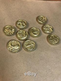 Orignal Set Power Dino Coins Ranger Cosplay Cold Cast Resin