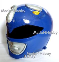 Outside Clip Cosplay Helmet Life Size Mighty Morphin Power Ranger BLUE Props