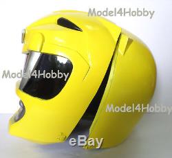 Outside Clip Cosplay Mighty Morphin Power Rangers YELLOW Life Size Helmet Props