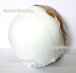 Outside Cliplock! Cosplay! Mighty Morphin Power Rangers WHITE 1/1 Scale Helmet