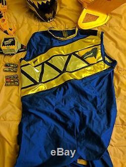 Power Rangers Dino Charge Kyoryu Navy Costume Lot Used Read Kyoryuger Cosplay