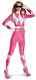 Pink Ranger Bodysuit Mighty Morphin Power Rangers Halloween Sexy Adult Costume
