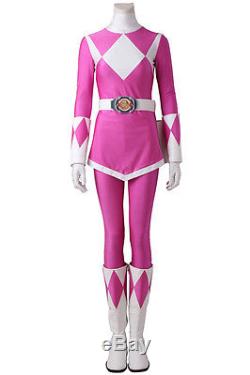 Popular Power Rangers Zyuranger Mei Ptera Ranger Cosplay Costume Pink Customized
