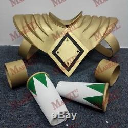 Power Green Ranger Shoulder Armor with Arm Bands EVA Handmade Cosplay Prop