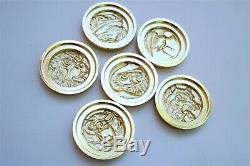 Power Legacy Ninja Ninjetti Ranger Coins Set of 6 Gold Cosplay Prop