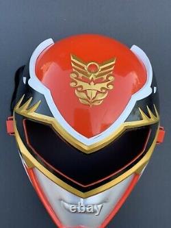 Power Ranger Costume Cosplay Mask, Red, (bandai, 2012)