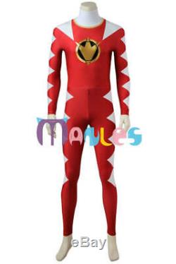 Power Ranger Dino Thunder Red Abared Cosplay Costume 4013