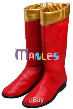 Power Ranger Dino Thunder Red Aberred Boots With Cosplay Costume 4013
