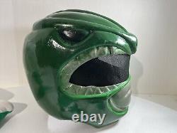 Power Ranger Green Cosplay Costume Big Head Cosplay Handmade VTG