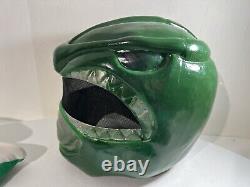 Power Ranger Green Cosplay Costume Big Head Cosplay Handmade VTG