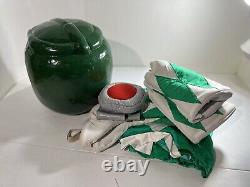 Power Ranger Green Cosplay Costume Big Head Cosplay Handmade VTG