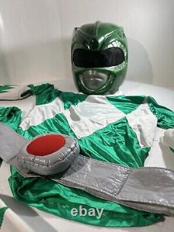 Power Ranger Green Cosplay Costume Big Head Cosplay Handmade VTG