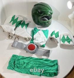 Power Ranger Green Cosplay Costume Big Head Cosplay Handmade VTG