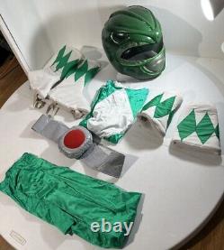 Power Ranger Green Cosplay Costume Big Head Cosplay Handmade VTG