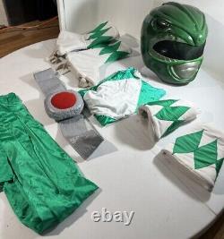 Power Ranger Green Cosplay Costume Big Head Cosplay Handmade VTG