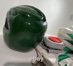 Power Ranger Green Cosplay Costume Big Head Cosplay Handmade VTG