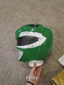 Power Ranger Green Costume Superhero Cosplay ZYURANGER Size Small Medium Dino