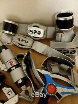 Power Ranger Spd Blue Cosplay Sentai Suit Belts And Accessories