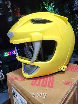 Power Ranger Yellow Helmet Cosplay Costume