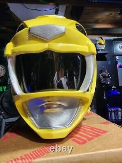 Power Ranger Yellow Helmet Cosplay Costume