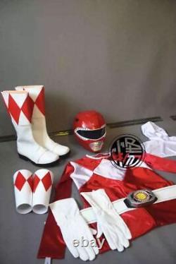 Power Rangers 1/1 Scale Red Ranger Cosplay Set Wearable Custom Clothing Prop