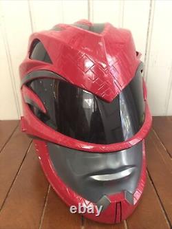 Power Rangers 2017 Movie Red Legacy Helmet Halloween Cosplay Used