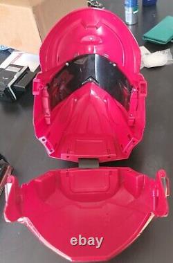 Power Rangers 2017 Movie Red Legacy Helmet Halloween Cosplay Used