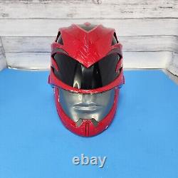 Power Rangers 2017 Movie Red Legacy Helmet Used Cos Play Costume Face Adult