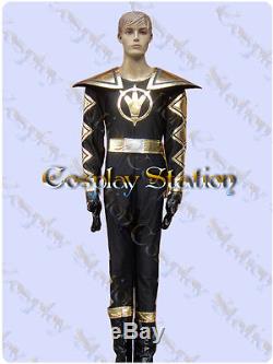 Power Rangers Black Dino Ranger AbareBlack Cosplay Costume commission618