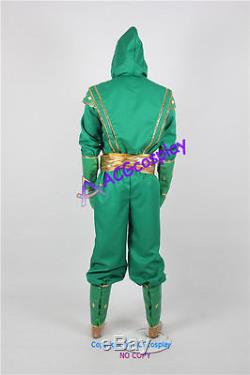 Power Rangers Cosplay Green Ninjetti NinjaRanger Cosplay Costume incl chest coin