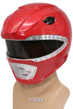 Power Rangers Cosplay Helmet Red Rangers Mask Costume Prop Halloween Party Adult