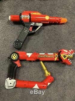 Power Rangers Cosplay Weapons Lot Ripcord Chainsaw Dino Blasters Samurai Sword