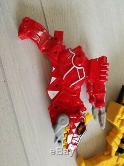 Power Rangers Deluxe Dino Charge Morpher Blaster & Red T-Rex Gun for Cosplay