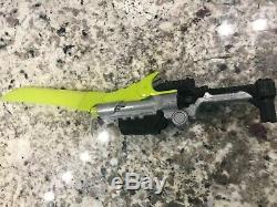 Power Rangers Deluxe Dino Charge Morpher Yellow Cosplay Gun w Green Saber Sword