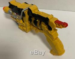 Power Rangers Dino Charge Gun Blaster Yellow Tested Light Sound Costume Cosplay