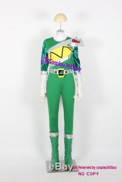 Power Rangers Dino Charge Kyoryuger Green Ranger Cosplay Costume incl. Boot cover