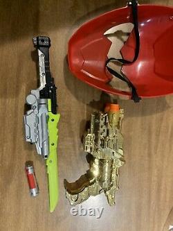Power Rangers Dino Charge Mask Cosplay & Gold Blaster with no sound And Saber