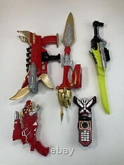 Power Rangers Dino Force Mega Weapon Lot Sword Blaster Morpher Cosplay Toys