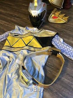 Power Rangers Dino Super Charge Silver Ranger Costume ANIKI COSPLAY