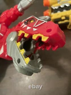 Power Rangers Dino Super Charge Yellow & Red T-Rex Morphers Blaster Set & Sword