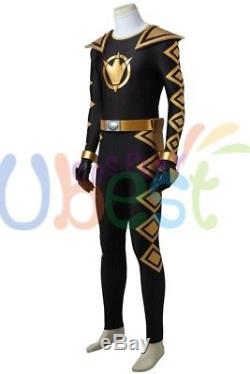 Power Rangers Dino Thunder Black Dino Ranger Cosplay Costume