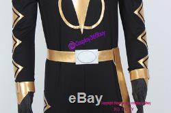 Power Rangers Dino Thunder Black Dino Ranger Cosplay Costume incl. Boots covers